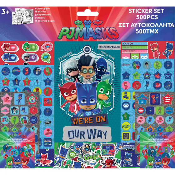stickervellen PJ Masks jongens 39 x 42 cm 18 stuks