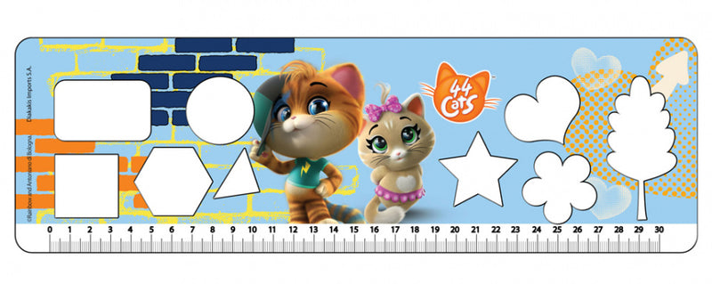 tekenblok 44 Cats 33 x 23 cm 40 vellen 3-delig blauw