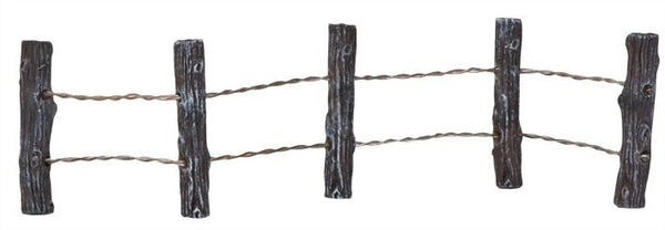 Prikkeldraad hek 20 x 4 cm bruin