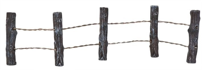 Prikkeldraad hek 20 x 4 cm bruin