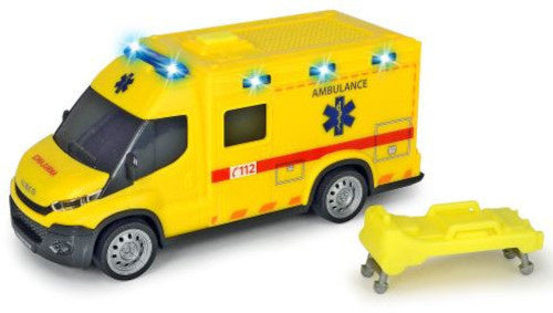 auto Belgische Ambulance jongens 18 cm geel 1:32