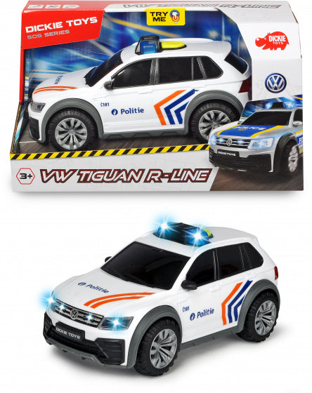 auto Belgische Politie-jeep jongens 25 cm wit 1:18