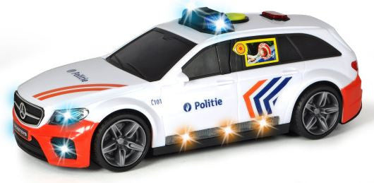 auto Belgische Politie jongens 30 cm 1:16 wit
