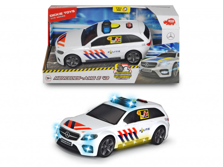 auto Nederlandse Politie jongens 30 cm 1:16 wit