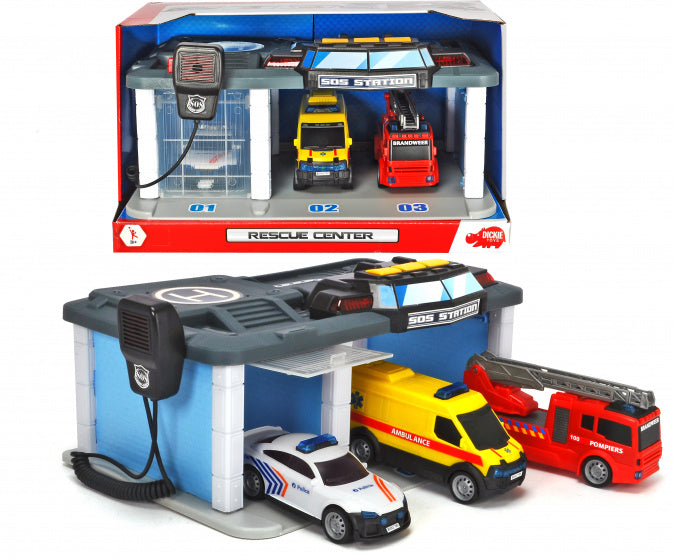 speelset Belgisch reddingcentrum jongens 4-delig