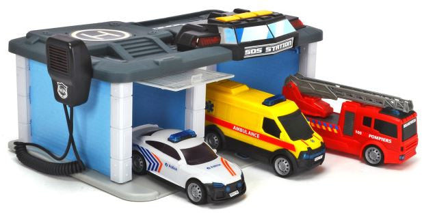 speelset Belgisch reddingcentrum jongens 4-delig