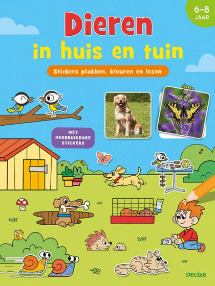 Stickerboek - Dieren in Huis en Tuin