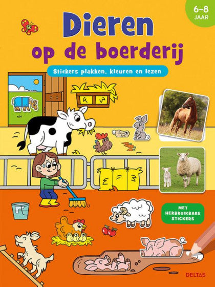 Stickerboek - Dieren op de boerderij