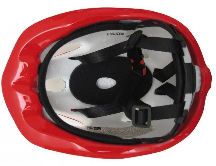 fietshelm Casco junior 52-56 cm rood/zwart/wit