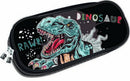 etui Dinosaur junior 23 x 10 cm polyester zwart