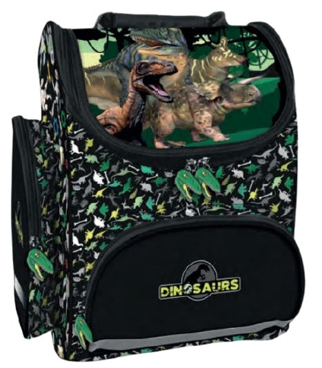 rugzak junior 15 liter 37 cm polyester zwart/groen