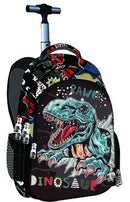 trolley rugzak Dinosaur 44 liter softcase zwart