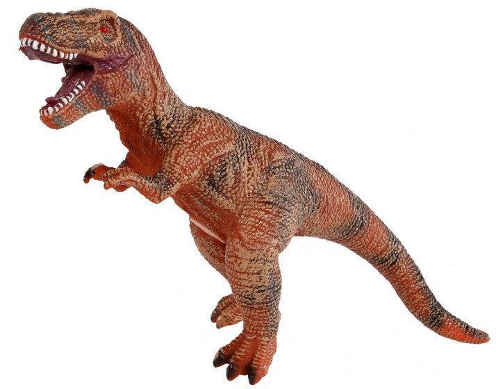 dinosaurus T-Rex jongens 41 cm rubber bruin
