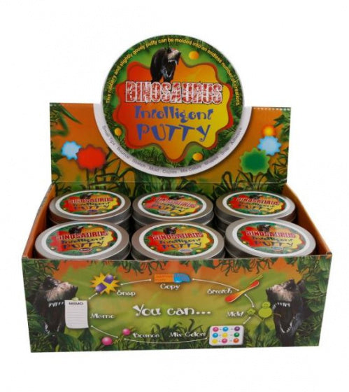 intelligent putty dinosaurus junior 8,5 cm groen