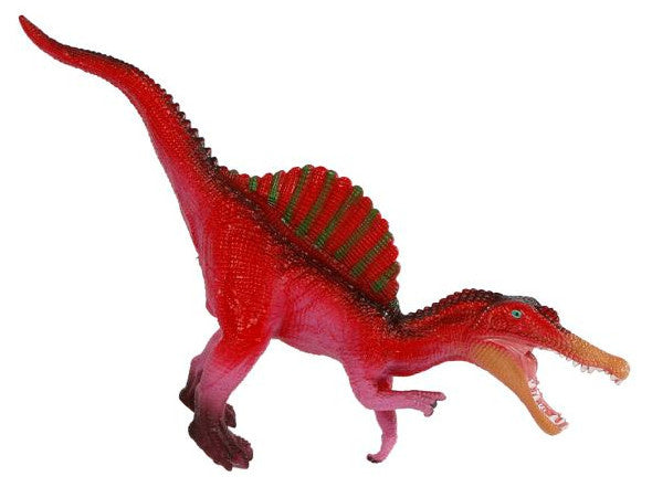 speelfiguur Spinosaurus junior 45 cm rood/roze