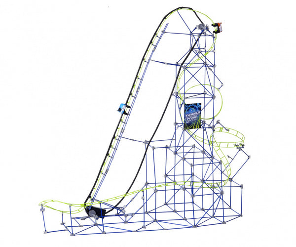 bouwpakket achtbaan Mindblown blauw/groen 753-delig