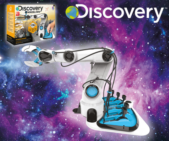 bouwpakket robotarm junior 38 x 30 cm wit 176-delig