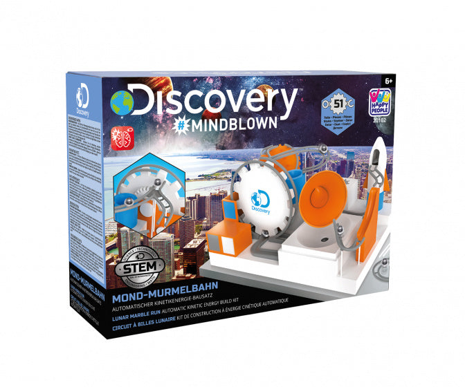 knikkerbaan bouwset Mindblown 22 cm wit 57-delig