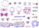 adventskalender Frozen karton paars/roze 25-delig