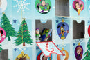 adventskalender junior 39,2 cm karton ijsblauw 28-delig