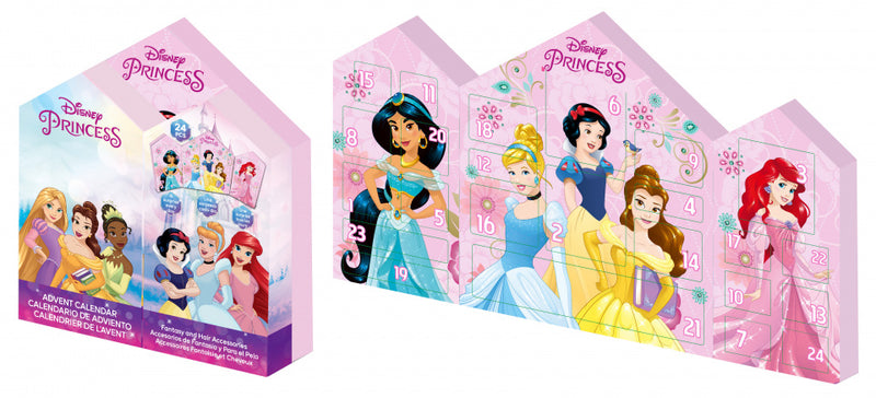 adventskalender Princess karton roze 25-delig