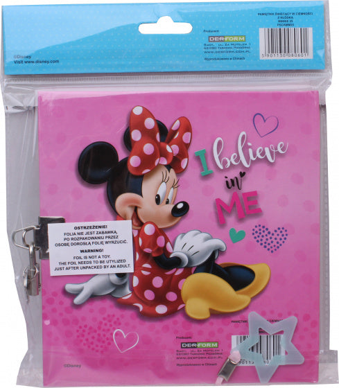 dagboek Minnie Mouse meisjes 17 x 16 cm papier roze