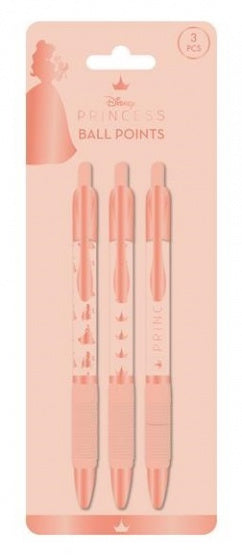 balpenset Princess junior 15 cm roze 3-delig