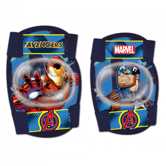 beschermset Avengers junior foam blauw 4-delig maat S