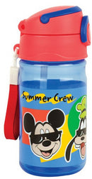 drinkfles Mickey Mouse jongens 350 ml blauw/rood