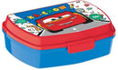 broodtrommel Cars 3 junior 17 x 14 cm blauw/rood