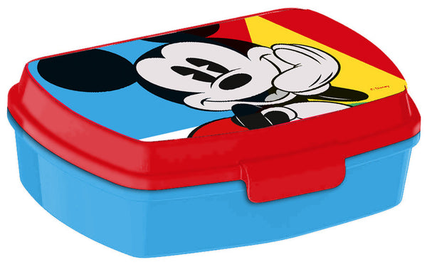 broodtrommel Mickey Mouse junior 8 x 20 blauw/rood
