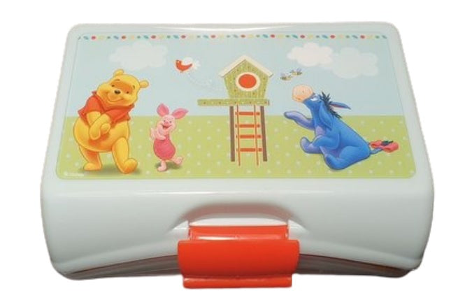 broodtrommel Winnie The Pooh junior 16 x 12 cm blauw