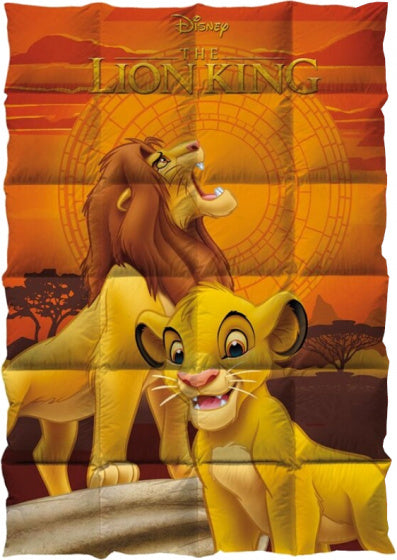 quilt Lion King junior 140 x 200 cm polyester oranje/rood