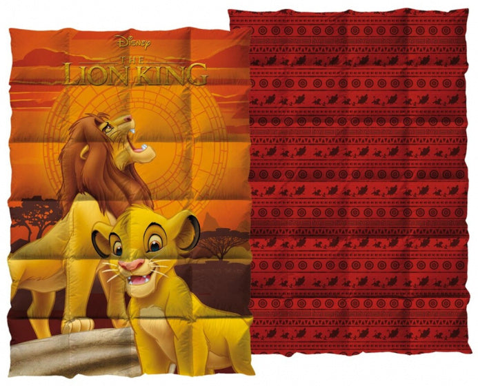 quilt Lion King junior 140 x 200 cm polyester oranje/rood