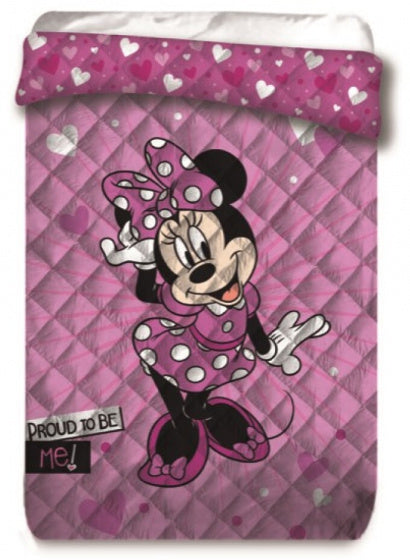 quilt Minnie Mouse meisjes 140 x 200 cm polyester roze