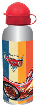 drinkbeker Cars jongens 520 ml aluminium zilver/rood