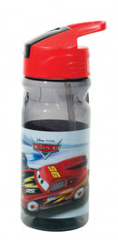 drinkfles Cars junior 500 ml transparant/rood