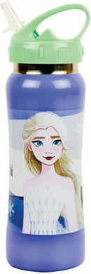 drinkfles Frozen II junior 580 ml RVS paars