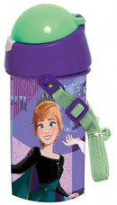 drinkbeker met koord Frozen II meisjes 500 ml paars/groen