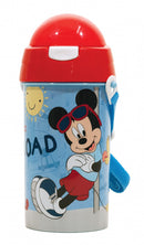drinkfles Mickey Mouse junior 500 ml lichtblauw/rood
