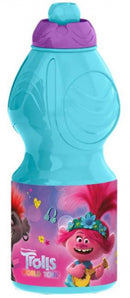 drinkfles Trolls 2 junior 400 ml blauw/paars