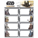 etiketten Star Wars 2 zelfklevend wit/zwart 16 stuks