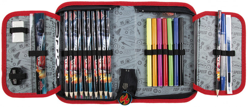 etui Cars jongens 20 x 13 cm polyester 26-delig