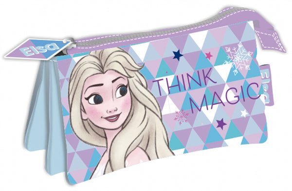 etui Frozen II junior 21 x 11 cm polyester paars/blauw