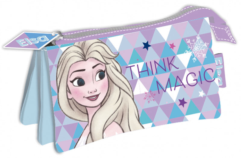 etui Frozen II junior 21 x 11 cm polyester paars/blauw
