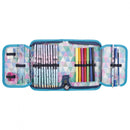 etui Frozen meisjes 20 x 13 cm blauw 25-delig