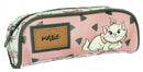 etui Marie 21 x 7,5 cm polyester roze/groen/wit