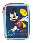 etui Mickey Mouse junior 18 x 15 cm polyester blauw