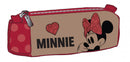 etui Minnie Mouse 21 x 7,5 cm polyester rood/bruin