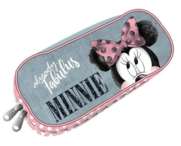 etui Minnie Mouse junior 10,5 x 23,5 cm polyester grijs